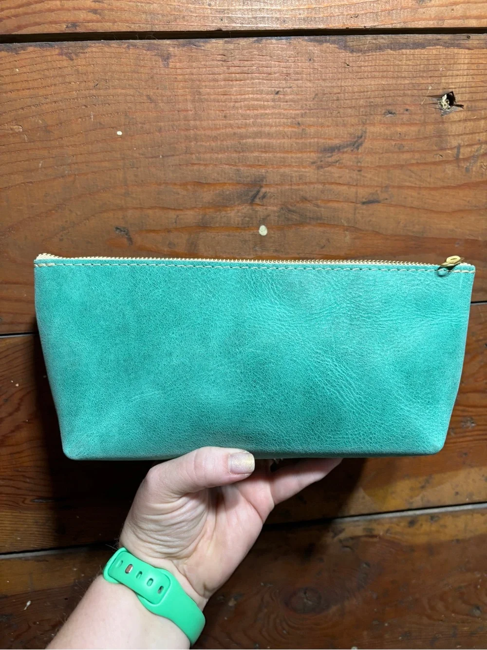 Portland Leather Utility pouch in Reef